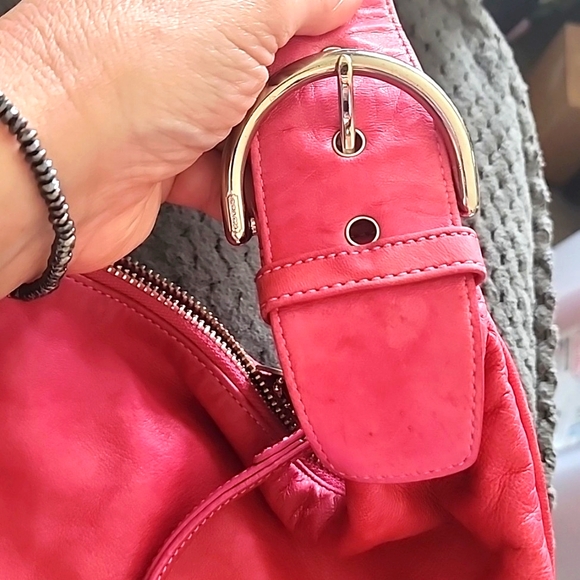 Coach Vintage Ergo Pink Napa Leather Rare Hobo Bag PREOWNED VINTAGE COND… - Picture 6 of 10